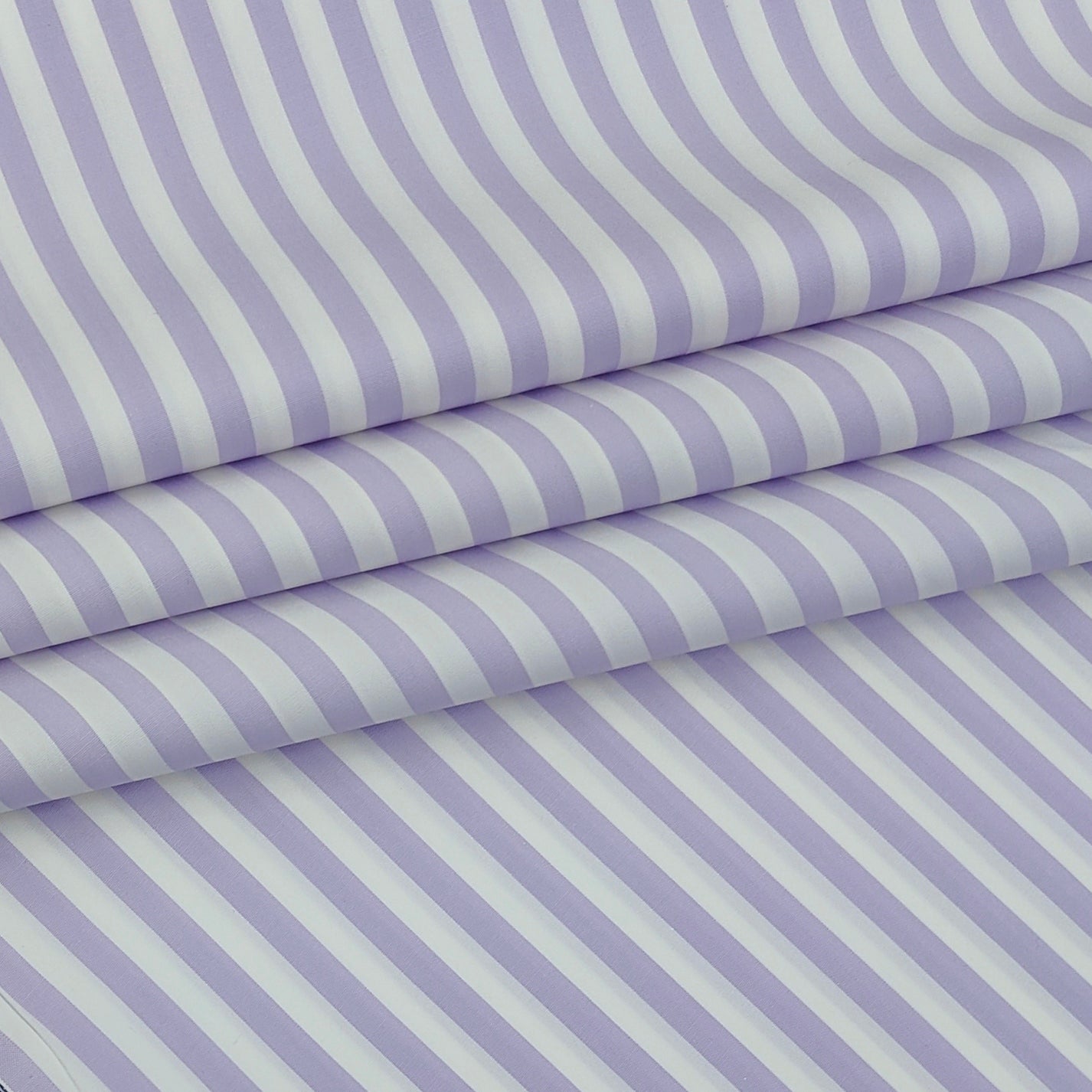 Shirt Fabric Soktas 140/2 Giza Cotton Bengal Stripe Colour Lavender N White
